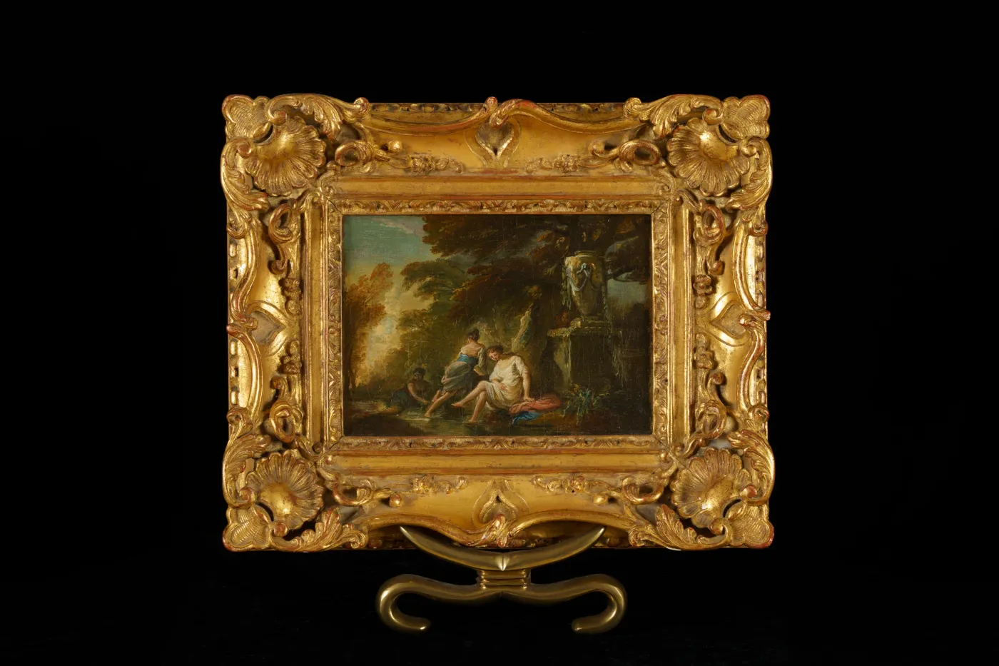 French 19c. Painting, by famous oil painter, Louis Hector Allemand., photograph 1